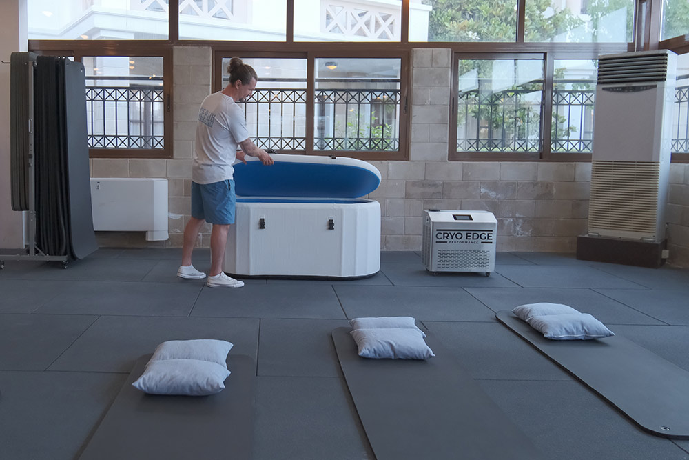 Ice Bath Setup